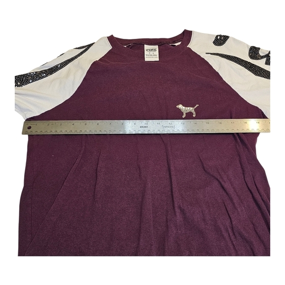 Pink by Victoria's Secret Plum Long Sleeve Top Medium - Picture 6 of 7